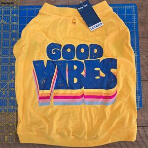 Old Navy Good Vibes Dog Shirt Size L